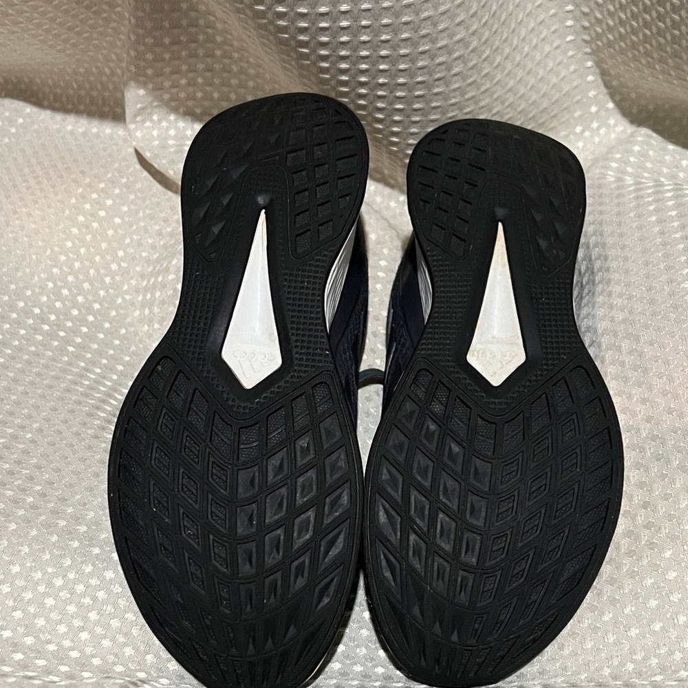 Adidas Women's Dark Gray and Pink Athletic Shoes - Picture 6 of 6